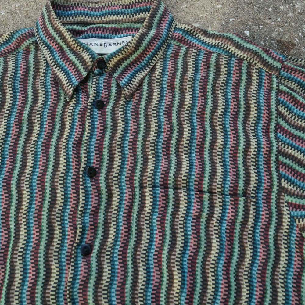 Vtg 80s/90's jhane barnes button up flannel shirt